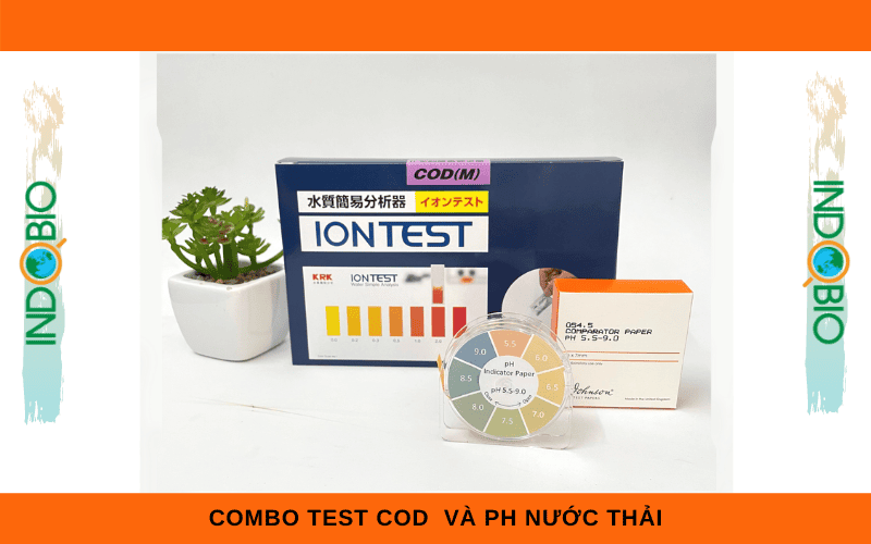 combo test nhanh CD và pH nước thải